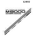 KAWAI M8000 Instrukcja Obsługi