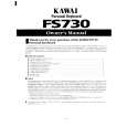 KAWAI FS730 Instrukcja Obsługi