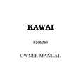 KAWAI E260 Instrukcja Obsługi